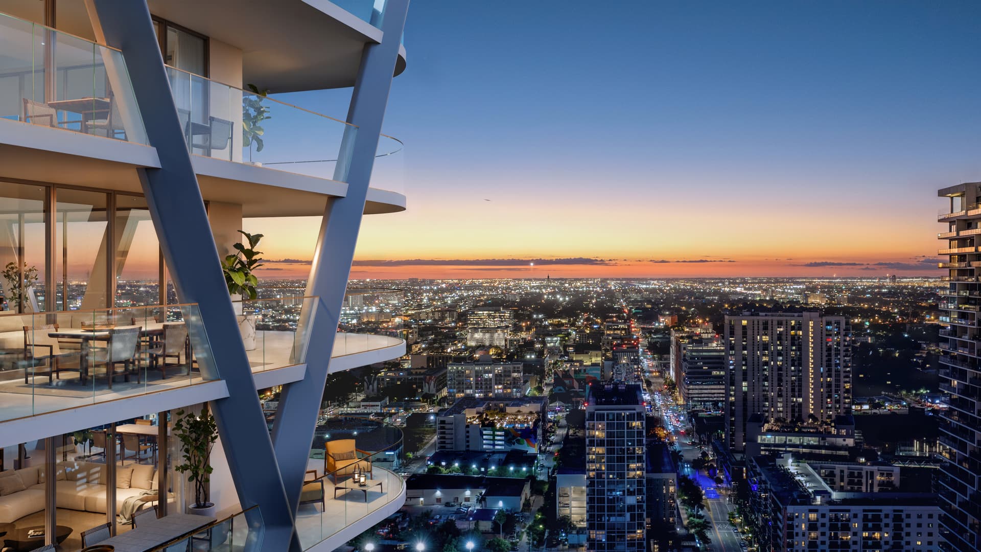 HQ Residences Miami exterior rendering in Edgewater