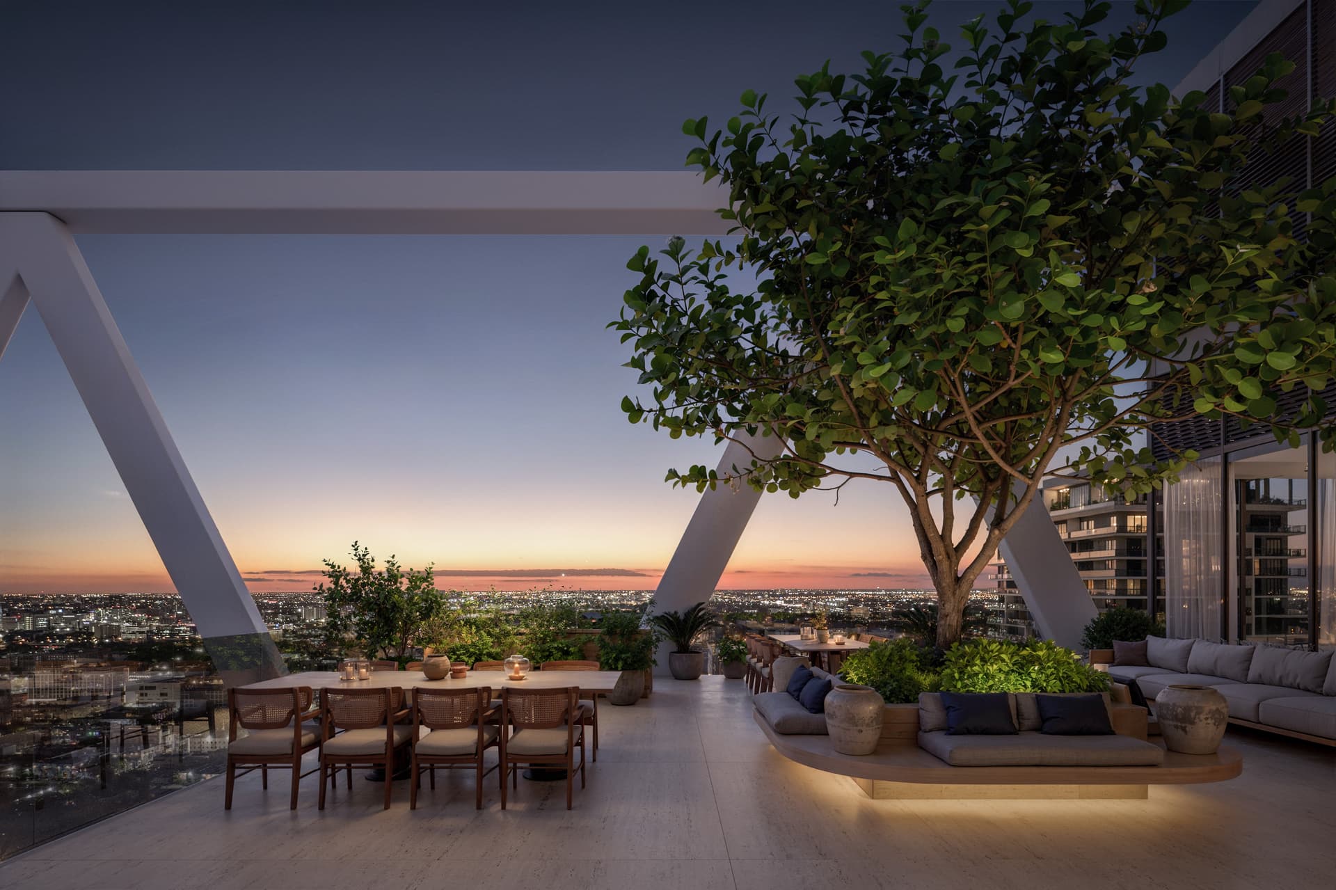 HQ Residences Miami rooftop terrace rendering
